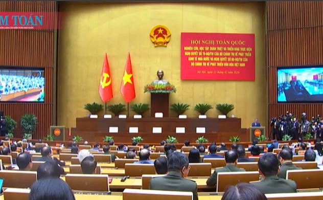 Hội nghị toàn quốc quán triệt, triển khai thực hiện Nghị quyết số 79 và Nghị quyết số 80 của Bộ Chính trị